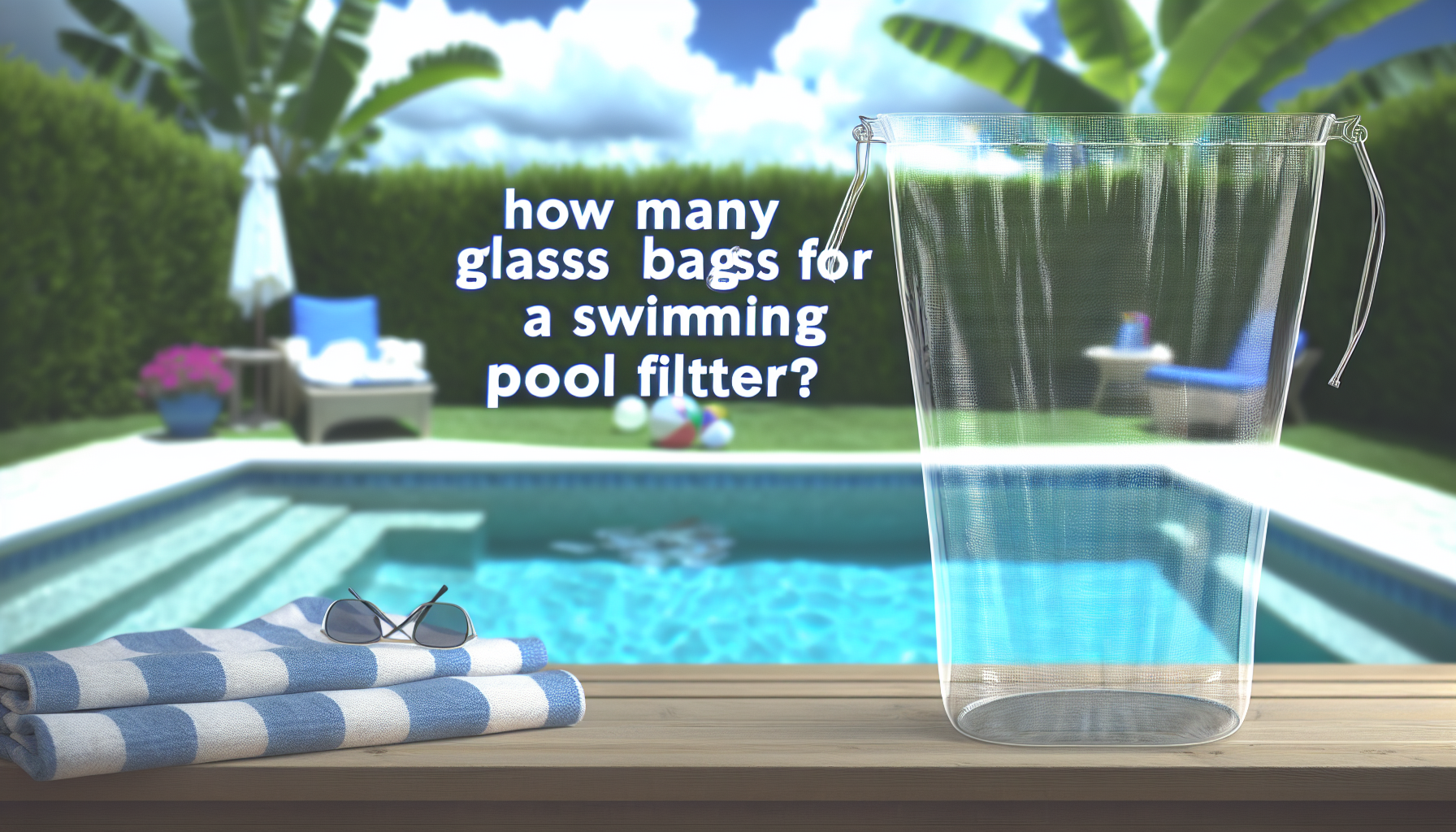 Combien de sac de verre pour filtre piscine ?