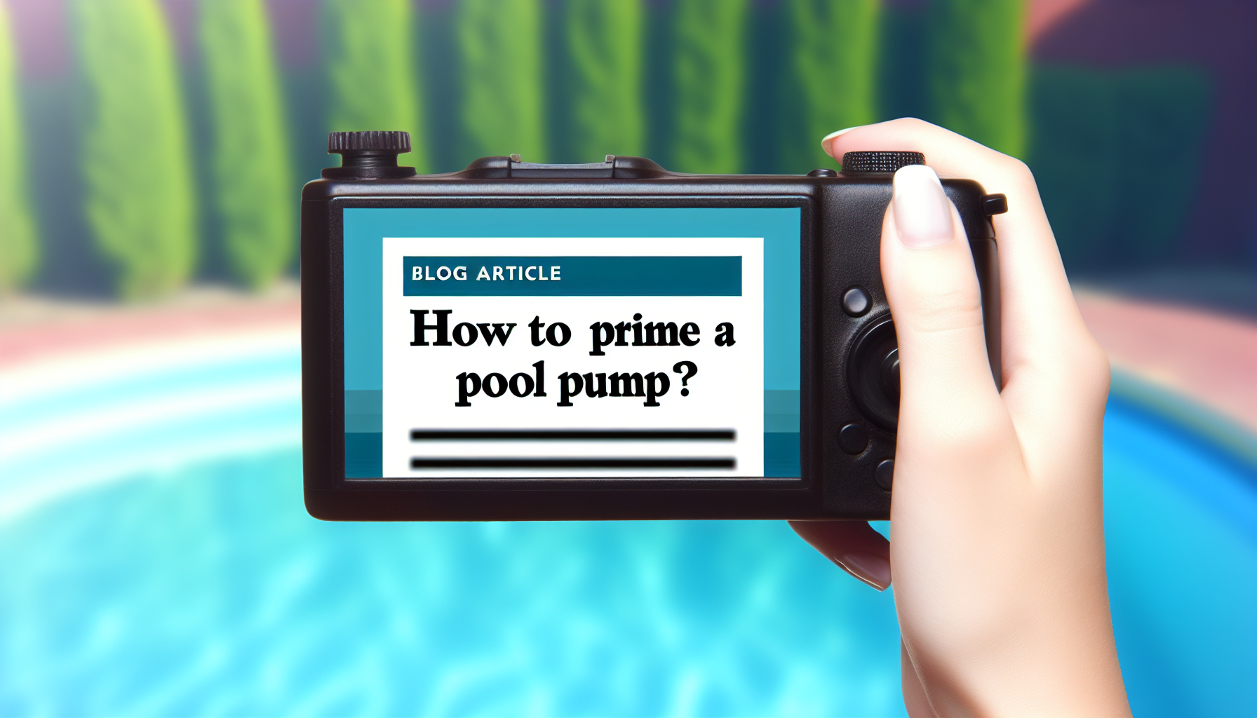 Comment amorcer une pompe de piscine ?