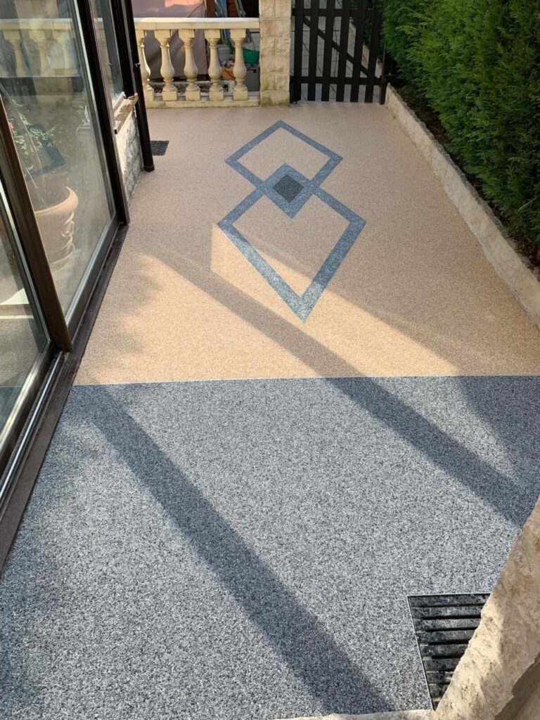 pose revêtement drainant carrossable